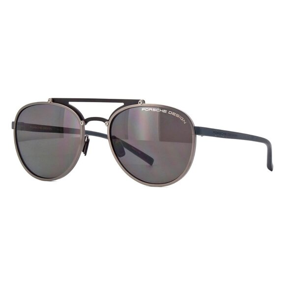 New PORSCHE DESIGN Grey Polarised Round P8972 D Sunglasses Women - Picture 1 of 4